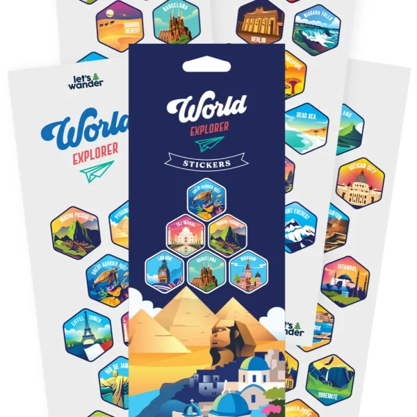 Extra World Explorer Sticker Set