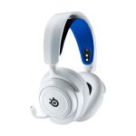 ⁦سماعة ألعاب SteelSeries Arctis Nova 7P اللاسلكية مع إلغاء الضوضاء - أبيض (لجهاز Playstation، الكمبيوتر الشخصي، Switch، والهواتف المحمولة)⁩ - الصورة ⁦9⁩