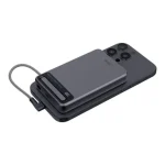 ⁦XPower MagNetoPlus Q10 Pro سبيكة ألومنيوم 10000mAh 45W PD3.0 حامل كابل مدمج وشاشة رقمية بنك طاقة مغناطيسي QI2⁩ - الصورة ⁦5⁩