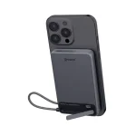 ⁦XPower MagNetoPlus Q10 Pro سبيكة ألومنيوم 10000mAh 45W PD3.0 حامل كابل مدمج وشاشة رقمية بنك طاقة مغناطيسي QI2⁩ - الصورة ⁦18⁩