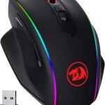 ماوس الألعاب ريدراجون M686RGB فامباير إيليت بقبضة كف كبيرة جداً 16000 نقطة لكل بوصة سلكي/لاسلكي مع مستشعر احترافي، بطارية تدوم 45 ساعة، أزرار ماكرو قابلة للتخصيص وإضاءة RGB [ضمان رسمي لمدة سنة واحدة]