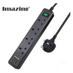 ⁦لوحة امتداد اي-ميزينج IM2U4K-C بي دي 20 وات مع حماية لايتنينج - أسود⁩ - الصورة ⁦3⁩