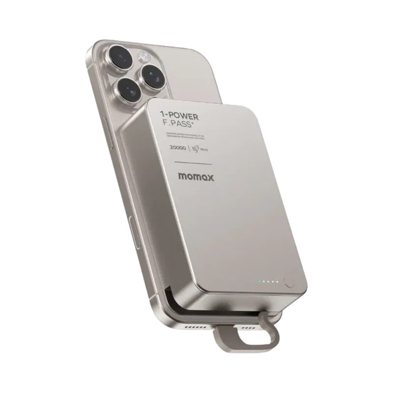 800x-10-43eceefd-d2e0-474e-8879-3608c613c208.png بنك طاقة MOMAX 1-Power F.Pass⁺ سعة 20000mAh مع كابل وشحن مغناطيسي (شهادة CCC) IP159 - الصورة 1