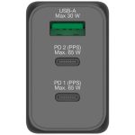 ⁦شاحن سفر VERBATIM 3 منافذ 65 واط PD GaN - 66963⁩ - الصورة ⁦12⁩