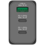 ⁦شاحن سفر VERBATIM 3 منافذ 65 واط PD GaN - 66963⁩ - الصورة ⁦3⁩