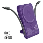 ⁦بنك طاقة XPower x Sanrio Kuromi M10C+ متعدد الوظائف 6 في 1 سعة 10000mAh مع شحن سريع لاسلكي مغناطيسي 20W PD3.0+ (معتمد 3C)⁩ - الصورة ⁦5⁩