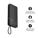 ⁦بنك طاقة متنقل MOMAX 1-Power X سعة 20000mAh مع كابل USB-C مدمج⁩ - الصورة ⁦5⁩