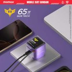 ⁦MOMAX 1-CHARGE+ شاحن GaN بمنفذ واحد 65 وات مع كابل USB-C قابل للسحب⁩ - الصورة ⁦11⁩