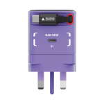 ⁦MOMAX 1-CHARGE+ شاحن GaN بمنفذ واحد 65 وات مع كابل USB-C قابل للسحب⁩ - الصورة ⁦10⁩