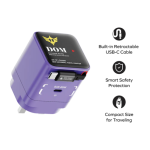 ⁦MOMAX 1-CHARGE+ شاحن GaN بمنفذ واحد 65 وات مع كابل USB-C قابل للسحب⁩ - الصورة ⁦2⁩