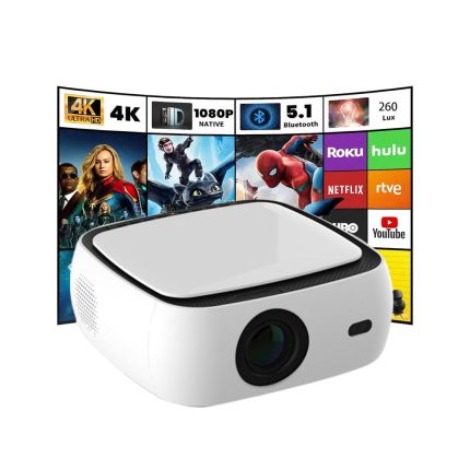 جهاز العرض DIGIBAL C380 بدقة 1080P و400 لومن ANSI عالي الوضوح -😍تجربة لمدة 7 أيام😍 نتفليكس، عرض الشاشة، HDMI لأجهزة الألعاب، التركيز التلقائي وتصحيح الانحراف التلقائي (نسخة)